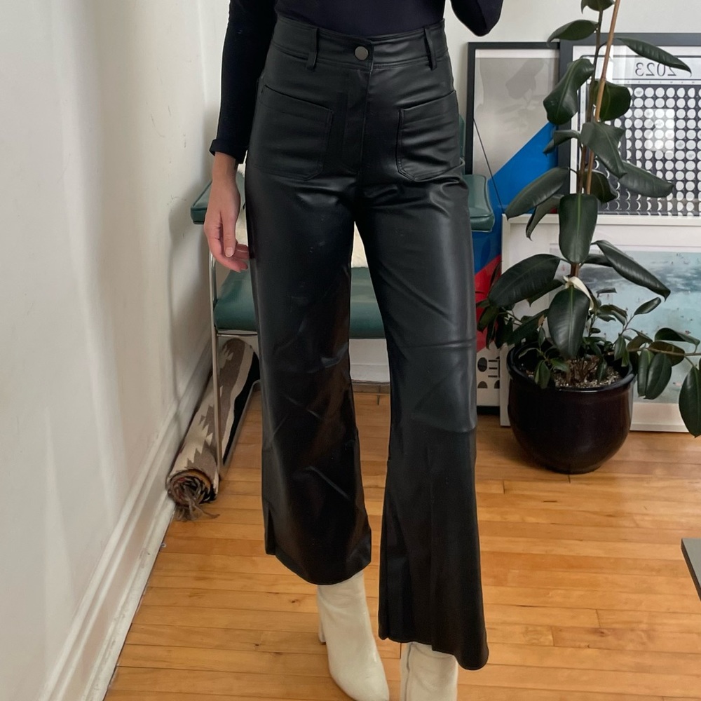 Zara faux leather pants